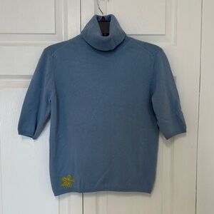 NWT Weekend Max Mara Blue Turtleneck Sweater